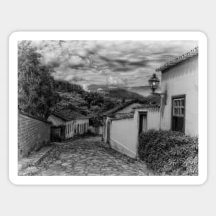 A moody study of a street in Tiradentes. Magnet